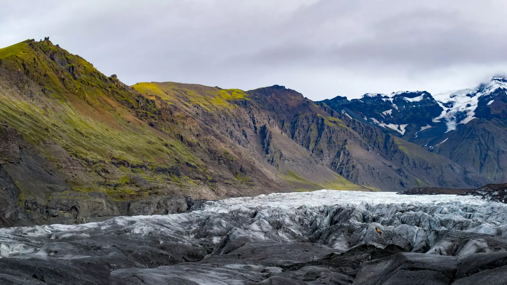 Solheimajokull Glacier outlet Iceland