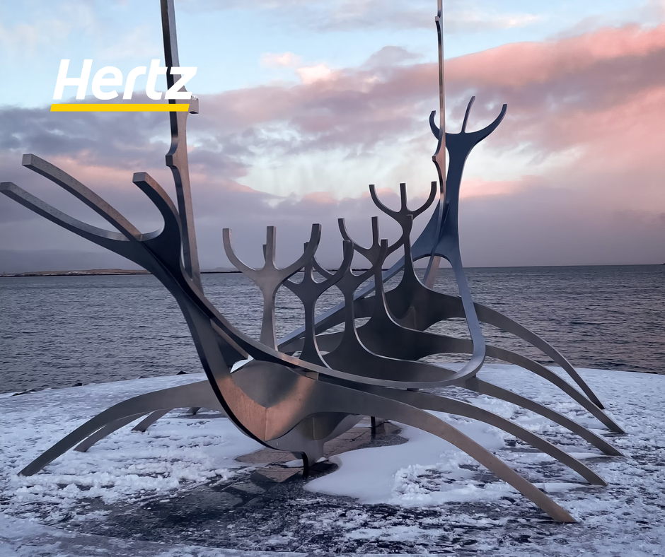 the Sun Voyager (Sólfar ) sculpture in Reykjavik