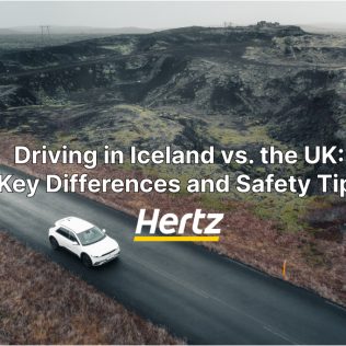 whats different in driving in UK and in Iceland
