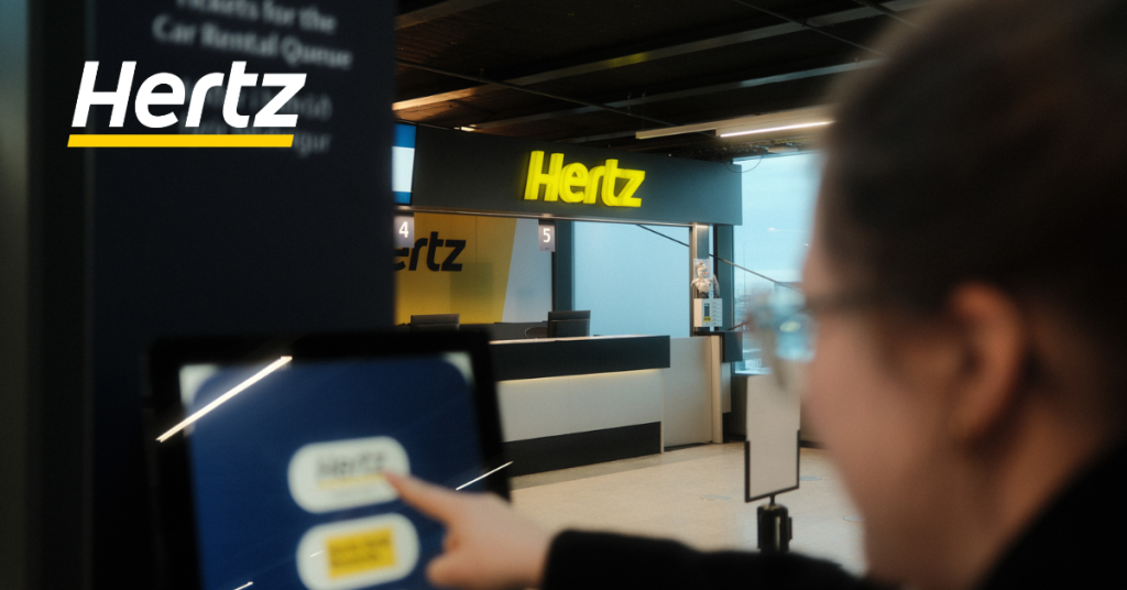 rent a car with Hertz and you can get it inside the Iceland airport terminal