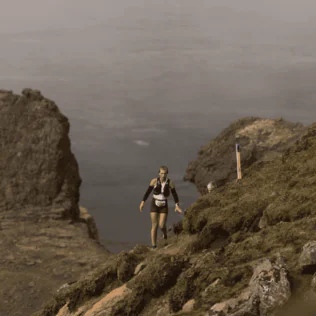 Ultra off road running in iceland
