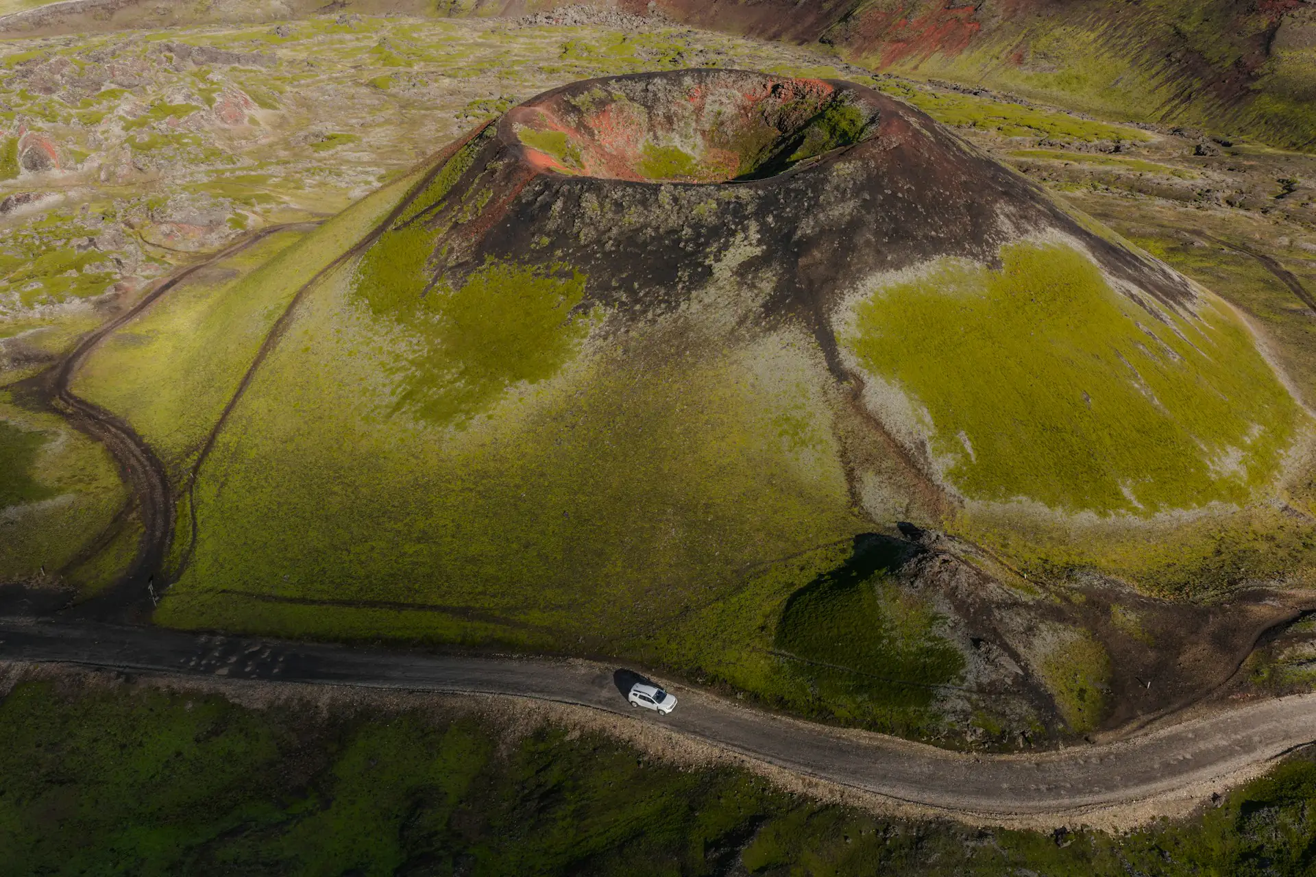 Icelandic F-road mountain track