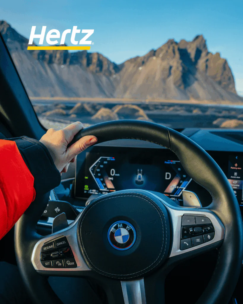 Driving a BMW X5 in Iceland