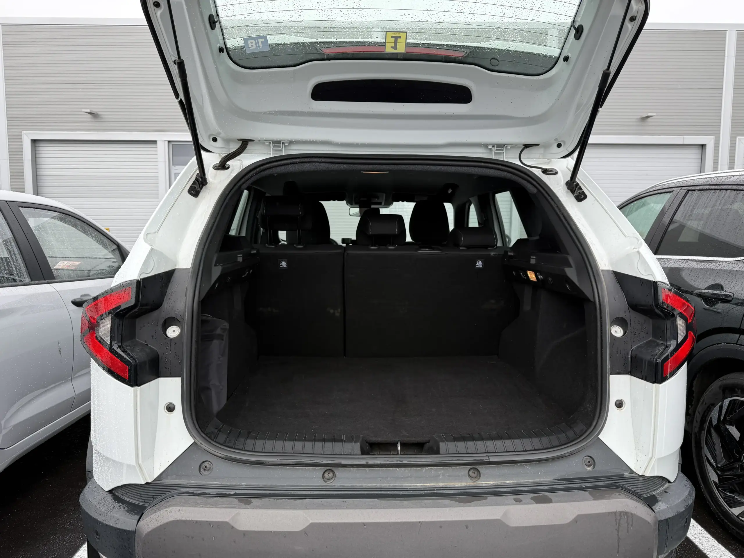 Dacia Duster empty trunk boot space Iceland rental
