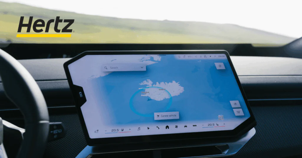 you can find a display screen in the BMW iX3 for easy navigation  