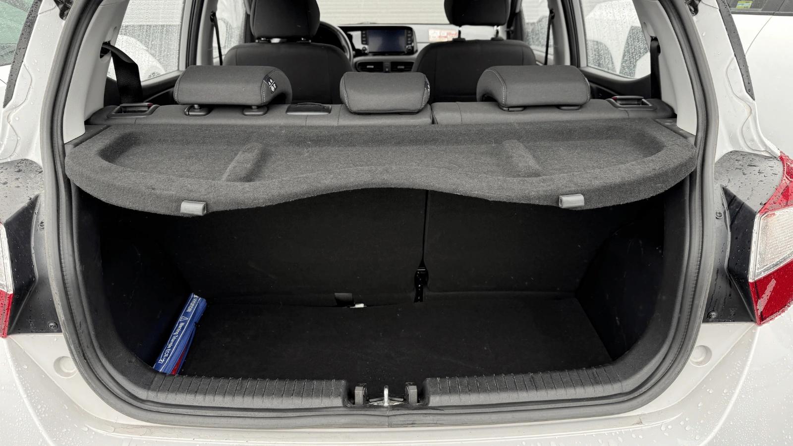 Hyundai i10 empty trunk boot space Iceland rental