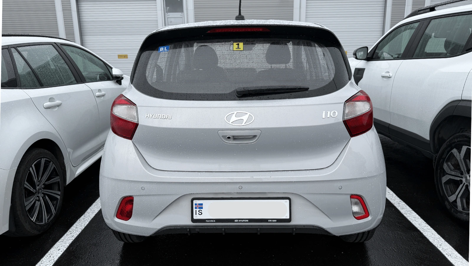Hyundai i10 closed trunk exterior Iceland rental