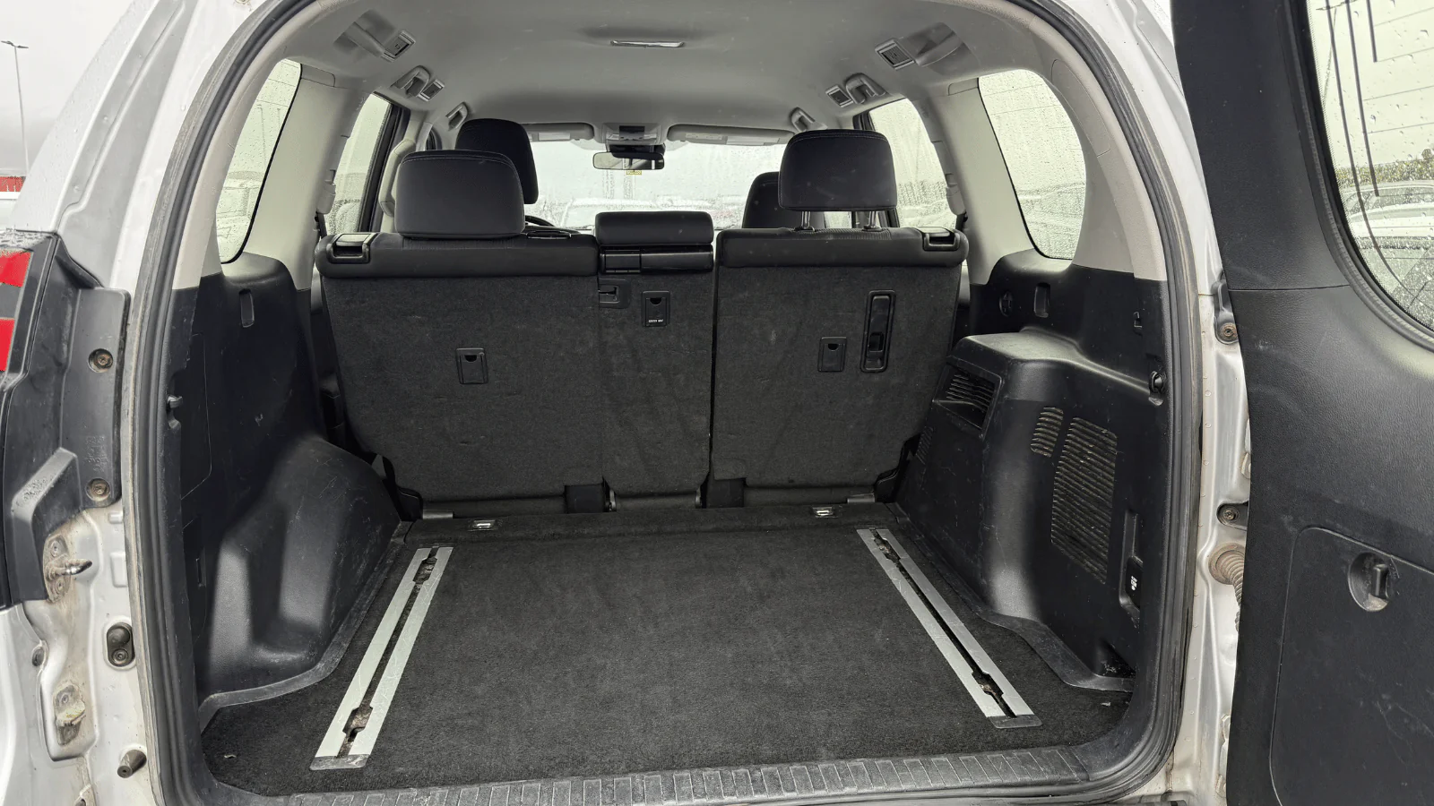 Toyota Land Cruiser empty trunk boot space Iceland rental