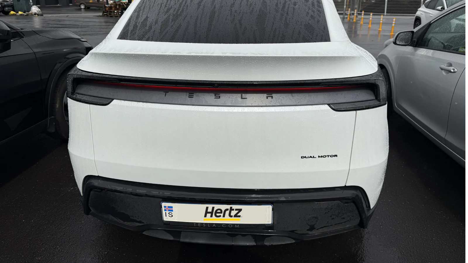 Tesla Model Y exterior Iceland rental