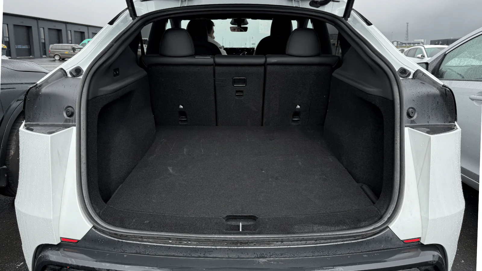 Tesla Model Y empty trunk boot space Iceland rental