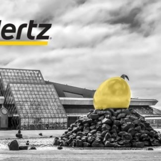 rent a car from KEF airport in Iceland with Hertz