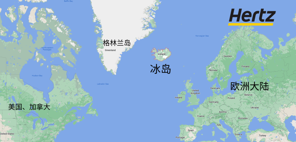 冰岛在世界地图上的位置