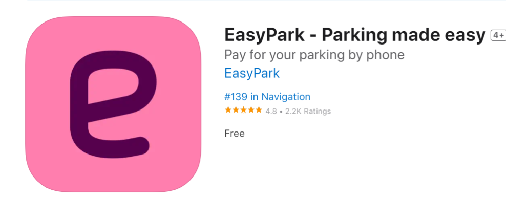 在冰島可以用的手機停車泊車App EasyPark
