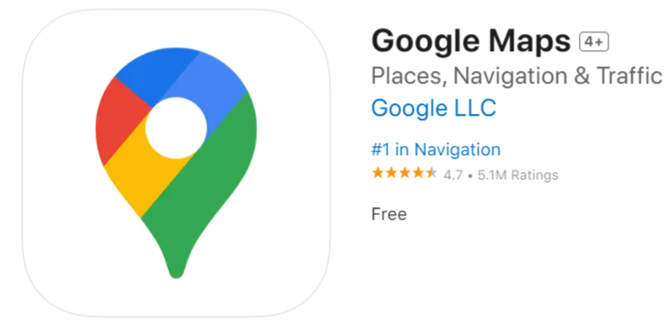 谷歌地圖app
